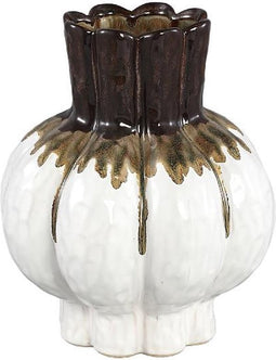 PTMD Bloempot Fenna - 24x24x29 cm - Keramiek - Bruin