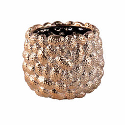 PTMD Bloempot Francisca - 21x21x17 cm - Metaal - Goud