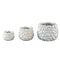 PTMD Bloempot Francisca - 21x21x17 cm - Metaal - Metalic