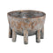 PTMD Bloempot Frudi - 27x27x18 cm - Cement - Grijs