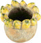 PTMD Bloempot Fruitsy - 23x23x20 cm - Terracotta - Geel