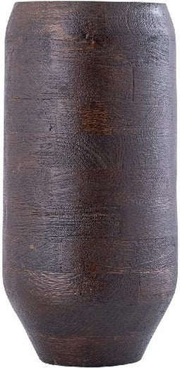 PTMD Bloempot Gerd - 20x20x40 cm - Hout - Bruin