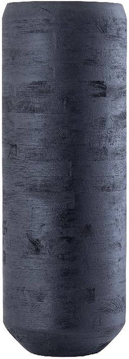 PTMD Bloempot Gerd - 30x30x84 cm - Hout - Zwart