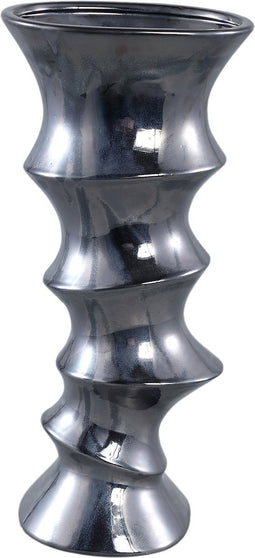 PTMD Bloempot Imad - 22x17x49 cm - Keramiek - Blauw