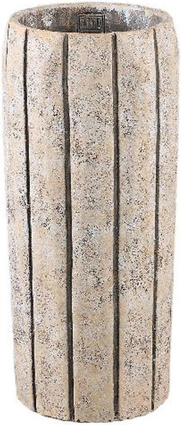 PTMD Bloempot Imani - 20x20x45 cm - Cement - Taupe