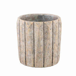 PTMD Bloempot Imani - 30x30x30 cm - Cement - Taupe