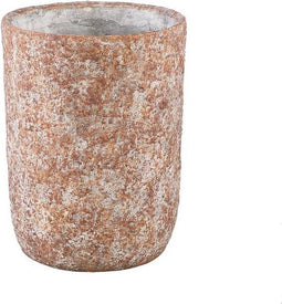 PTMD Bloempot Jannelle - 24x24x32 cm - Cement - Roest