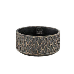 PTMD Bloempot Jarra - 25x25x12 cm - Cement - Goud
