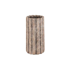 PTMD Bloempot Jaydean - 16x16x30 cm - Cement - Grijs