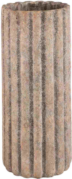 PTMD Bloempot Jaydean - 24x24x55 cm - Cement - Grijs