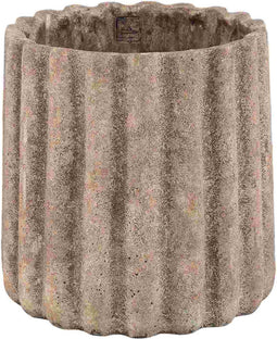 PTMD Bloempot Jaydean - 30x30x30 cm - Cement - Grijs