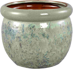 PTMD Bloempot Jeno - 19x19x16 cm - Keramiek - Groen