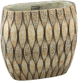 PTMD Bloempot Joedi - 30x15x28 cm - Cement - Taupe