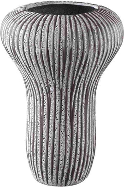 PTMD Bloempot Kayson - 30x30x44 cm - Keramiek - Grijs