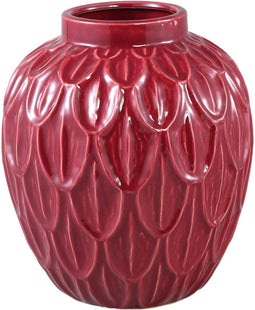 PTMD Bloempot Kobee - 26x26x30 cm - Keramiek - Rood