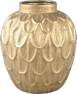 PTMD Bloempot Kobee - 30x30x35 cm - Keramiek - Goud