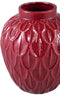 PTMD Bloempot Kobee - 30x30x35 cm - Keramiek - Rood