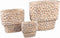 PTMD Bloempot Liselot - 30x15x28 cm - Cement - Bruin