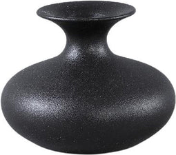 PTMD Bloempot Lyndsay - 20x20x16 cm - Keramiek - Zwart