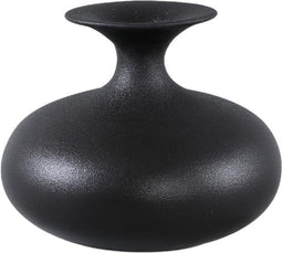 PTMD Bloempot Lyndsay - 30x30x25 cm - Keramiek - Zwart