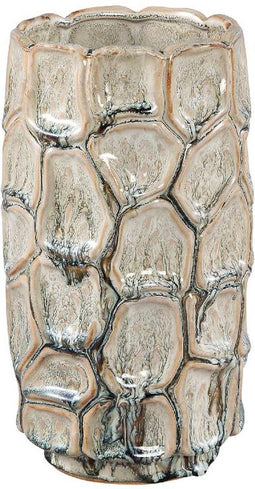 PTMD Bloempot Madge - 13x13x25 cm - Keramiek - Creme