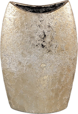 PTMD Bloempot Mamboo - 22x11x32 cm - Keramiek - Goud