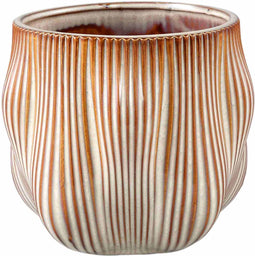 PTMD Bloempot Mateen - 19x19x17 cm - Keramiek - Creme