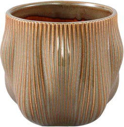 PTMD Bloempot Mateen - 19x19x17 cm - Keramiek - Groen