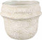 PTMD Bloempot Mauvi - 19x19x17 cm - Keramiek - Creme