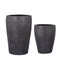 PTMD Bloempot Mialee - 35x35x53 cm - Aluminium - Goud - Set van 2