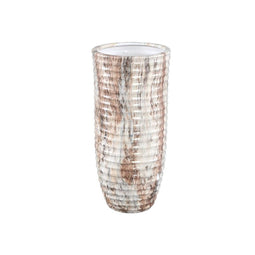 PTMD Bloempot Miami - 13x13x28 cm - Keramiek - Creme