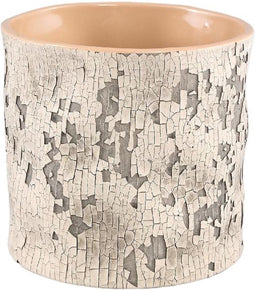 PTMD Bloempot Millay - 17x17x16 cm - Keramiek - Beige