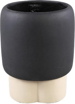 PTMD Bloempot Neasa - 20x20x25 cm - Cement - Rood