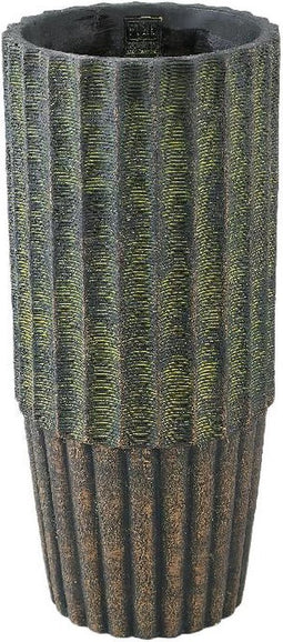 PTMD Bloempot Niki - 22x22x50 cm - Cement - Groen