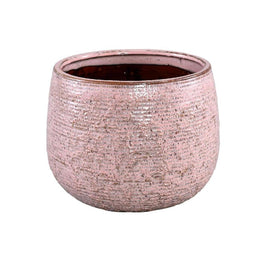 PTMD Bloempot Ombre - 22x22x17 cm - Keramiek - Roze