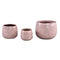 PTMD Bloempot Ombre - 22x22x17 cm - Keramiek - Roze