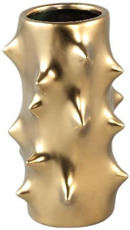 PTMD Bloempot Oswaldo - 20x20x33 cm - Keramiek - Goud