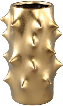 PTMD Bloempot Oswaldo - 28x28x44 cm - Keramiek - Goud