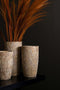 PTMD Bloempot Ovis - 20x20x30 cm - Cement - Bruin