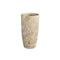 PTMD Bloempot Ovis - 20x20x40 cm - Cement - Bruin
