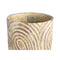 PTMD Bloempot Ovis - 20x20x40 cm - Cement - Bruin