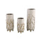 PTMD Bloempot Quin - 14x14x38 cm - Keramiek - Goud