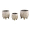 PTMD Bloempot Quin - 17x17x17 cm - Keramiek - Goud