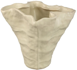 PTMD Bloempot Reff - 25x23x21 cm - Keramiek - Creme