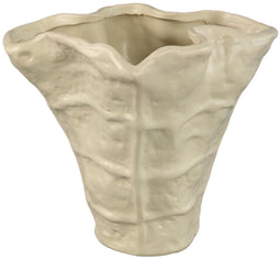 PTMD Bloempot Reff - 27x24x25 cm - Keramiek - Creme