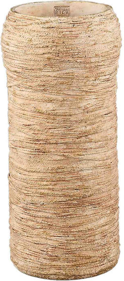 PTMD Bloempot Ricci - 22x22x50 cm - Cement - Bruin