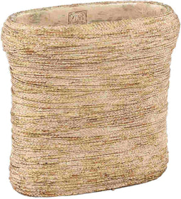 PTMD Bloempot Ricci - 30x15x28 cm - Cement - Bruin