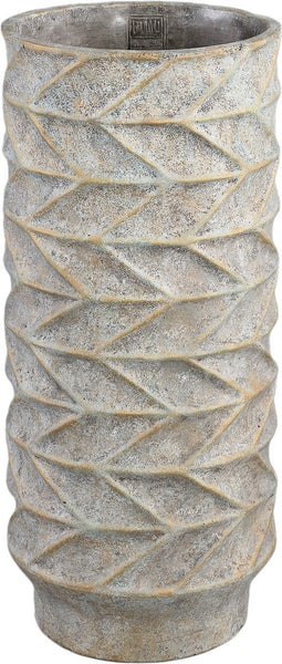 PTMD Bloempot Roah - 22x22x50 cm - Cement - Blauw