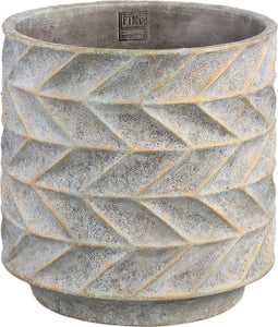 PTMD Bloempot Roah - 30x30x30 cm - Cement - Blauw