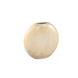 PTMD Bloempot Romin - 22x6x22 cm - Keramiek - Creme